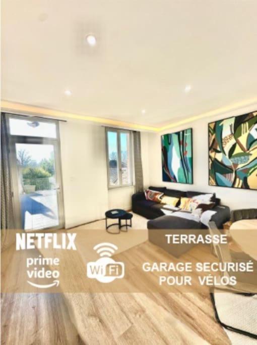 Appartement Elegance Lauragaise * Wifi * Netflix * Terrasse à Villefranche-de-Lauragais Extérieur photo